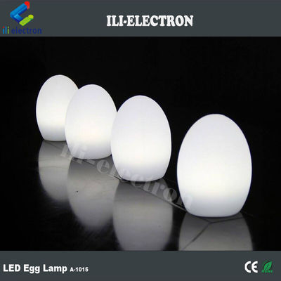 USB Pengisian Plastik Bentuk Telur Lampu LED Wireless Dengan Baterai Lithium Terisi Ulang