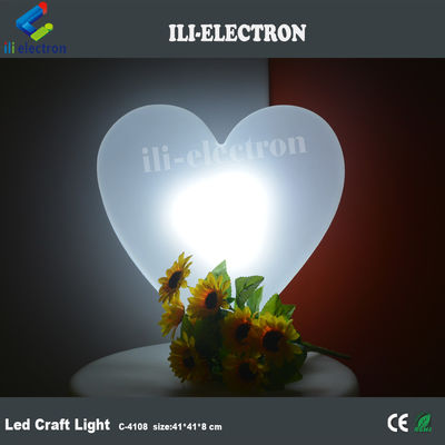 Lampu kolam renang bercahaya plastik, Lampu jantung LED Berwarna Berubah dapat diisi ulang