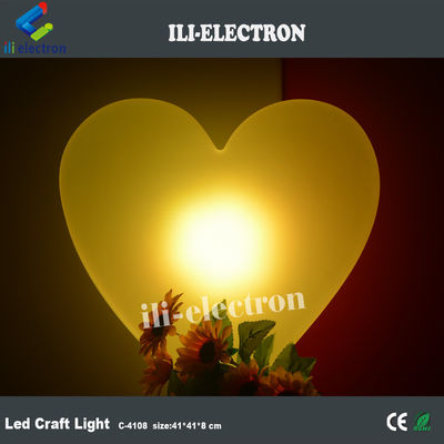 Lampu kolam renang bercahaya plastik, Lampu jantung LED Berwarna Berubah dapat diisi ulang