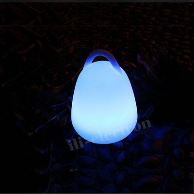 Lampu LED bercahaya plastik PE dengan baterai lithium dapat diisi ulang
