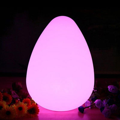 Lampu LED Plastik Luar Ruangan Bentuk Telur 4400mah Dengan Gaya Tetes Air