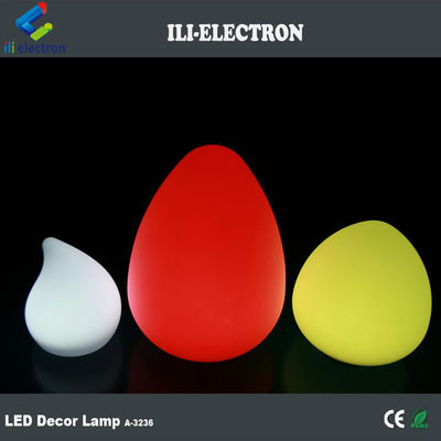 Lampu LED Plastik Luar Ruangan Bentuk Telur 4400mah Dengan Gaya Tetes Air
