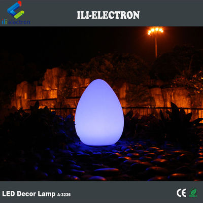 Lampu LED Plastik Luar Ruangan Bentuk Telur 4400mah Dengan Gaya Tetes Air
