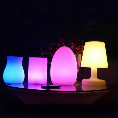 Lampu telur led plastik PE yang dapat diisi ulang
