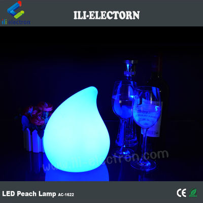 lampu meja berwarna berubah bercahaya berbentuk peach