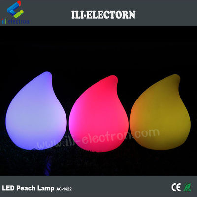 lampu meja berwarna berubah bercahaya berbentuk peach