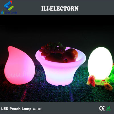 lampu meja berwarna berubah bercahaya berbentuk peach