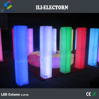 Infarad remote control warna-warni LED dekoratif pilar pernikahan plastik kolom