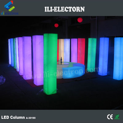Infarad remote control warna-warni LED dekoratif pilar pernikahan plastik kolom
