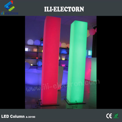 Infarad remote control warna-warni LED dekoratif pilar pernikahan plastik kolom