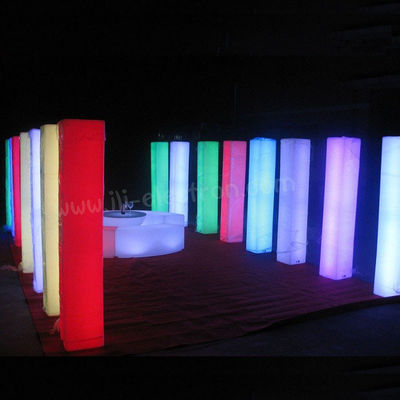 Infarad remote control warna-warni LED dekoratif pilar pernikahan plastik kolom