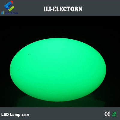 Menyinari Fantastic Plastik Isi ulang LED Oval Dekorasi Ball Bar Furniture