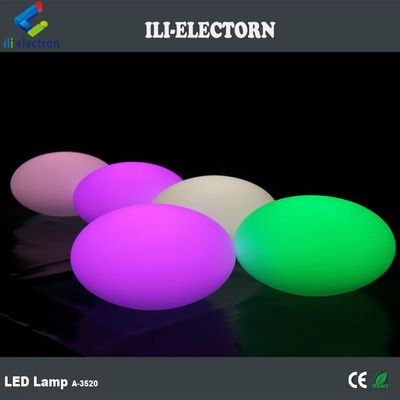 Menyinari Fantastic Plastik Isi ulang LED Oval Dekorasi Ball Bar Furniture