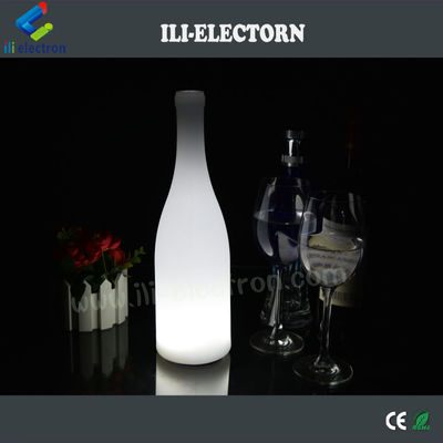 Lampu meja botol anggur bercahaya plastik untuk hotel / kafe / klub / bar
