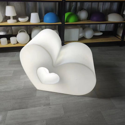 Kreatif Berwarna Led Bercahaya Heart Stools Heart Kursi Untuk Acara