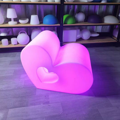 Kreatif Berwarna Led Bercahaya Heart Stools Heart Kursi Untuk Acara