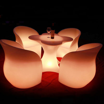 Furnitur luar berbentuk bunga unik untuk acara lampu kursi klub malam