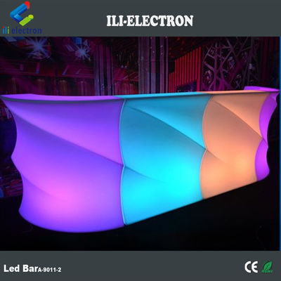 Tabel bar led berbentuk gelombang / LED bar counter / top sell LED bar counter