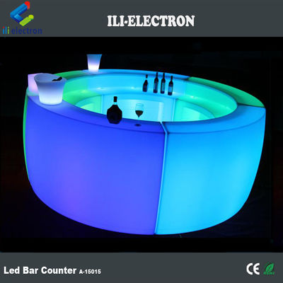 Commercial Luminous LED Bar Counter Bahan Plastik PE 16 Warna Berubah