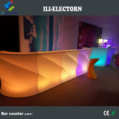 Bentuk gelombang menyala meja bar counter