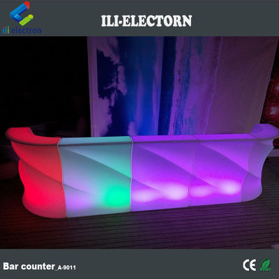 Bentuk gelombang menyala meja bar counter