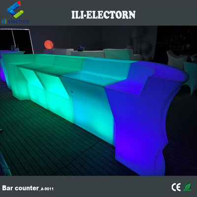 Bentuk gelombang menyala meja bar counter