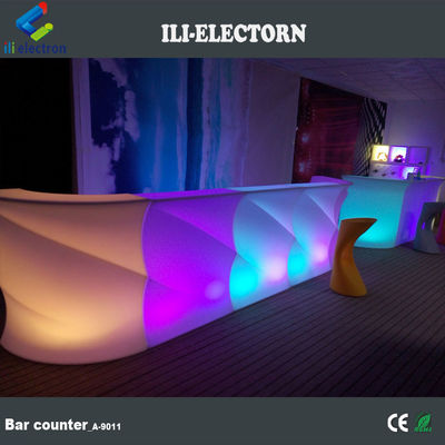 Bentuk gelombang menyala meja bar counter