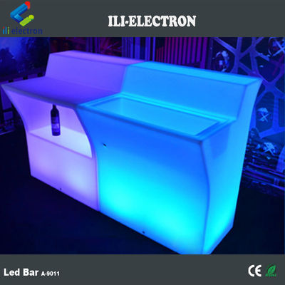 meja koktail bercahaya / glow mobile cocktail bar counter/ led portable cocktail bar