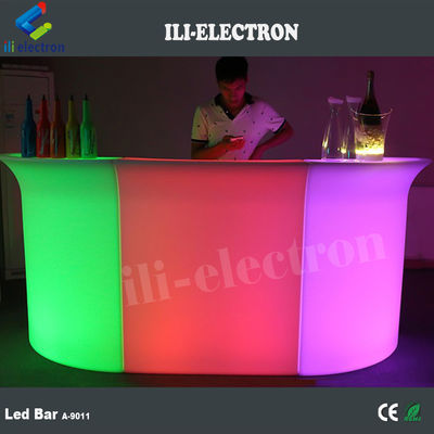 furnitur acara komersial meja bar bercahaya