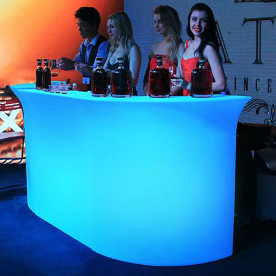 Modern LED Bar Counter Terang Led Plastik Salon / Restoran