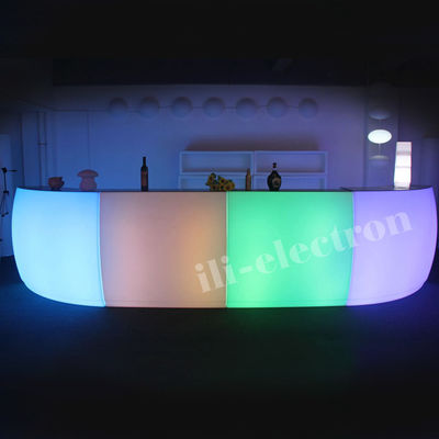 Komersial LED Light Bar Counter Bahan Plastik PE Infrared Remote Control