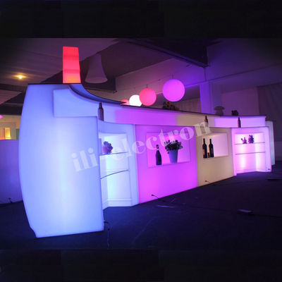 IP54 Waterproof Led Mobile Bar Counter Dengan Cahaya