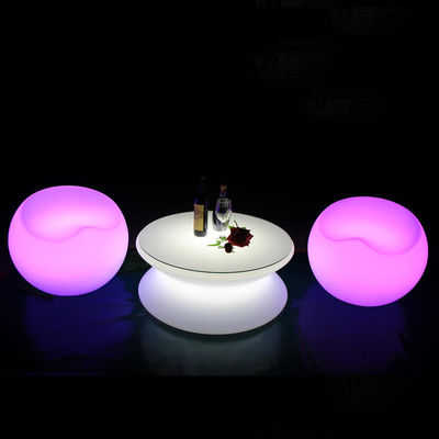 Komersial Plastik LED Lounge Furniture Gaya Modern Untuk Acara