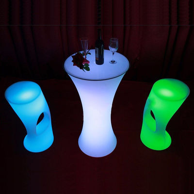 Furnitur komersial Penggunaan umum meja bar LED