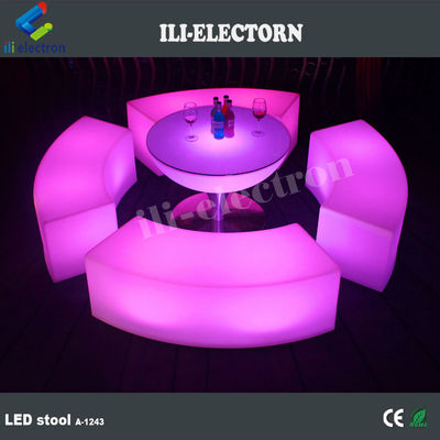 Merubah Warna LED Glow Furniture, Rechargeable LED Lounge Chair OEM