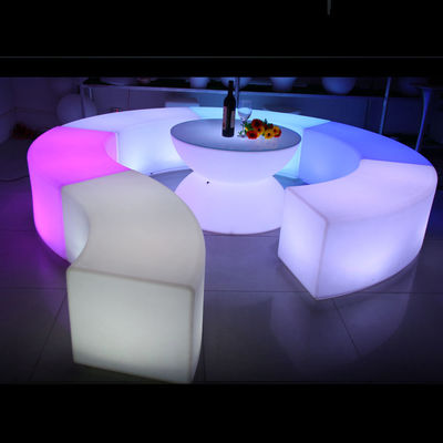 Merubah Warna LED Glow Furniture, Rechargeable LED Lounge Chair OEM