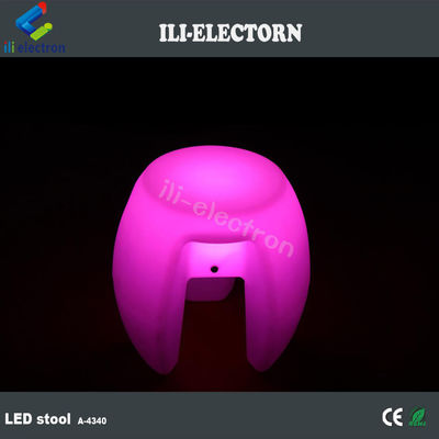 Furnitur LED berwarna-warni bercahaya, Bar Menumpuk Bangku Cahaya Isi ulang