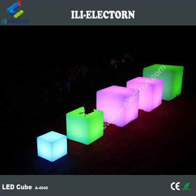 Muti-Color LED Terang Kubu Bangku 40 Cm remote control isi ulang