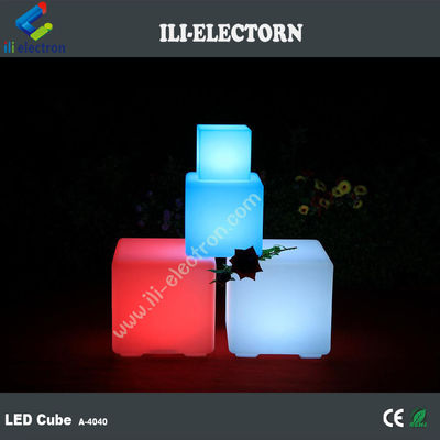 Muti-Color LED Terang Kubu Bangku 40 Cm remote control isi ulang