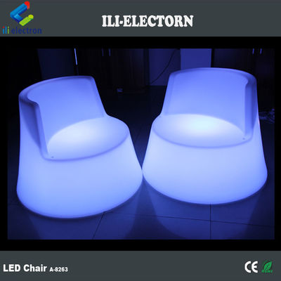 100% PE Plastik isi ulang RGB diterangi led kuda laut bersinar kursi dek