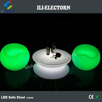 Muti Warna RGB LED Cahaya Cocktail Meja, Waterproof Light Up Bar Furniture
