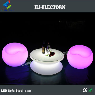 Muti Warna RGB LED Cahaya Cocktail Meja, Waterproof Light Up Bar Furniture