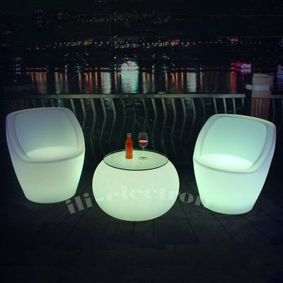 Rechargeable LED Glow Furniture Chair Waterproof Untuk Klub Malam Acara