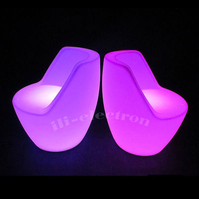Rechargeable LED Glow Furniture Chair Waterproof Untuk Klub Malam Acara