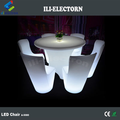 Furnitur LED kursi makan malam multi-warna berubah dipimpin