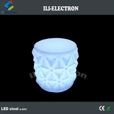 Furnitur Plastik LED yang Menyenangkan, LED Light Up Chair untuk TK