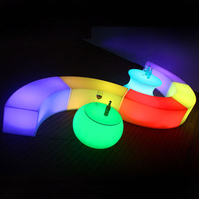 kontrol jarak jauh plastik transparan lampu ajaib LED kursi bangku