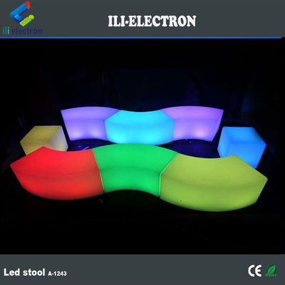 kontrol jarak jauh plastik transparan lampu ajaib LED kursi bangku