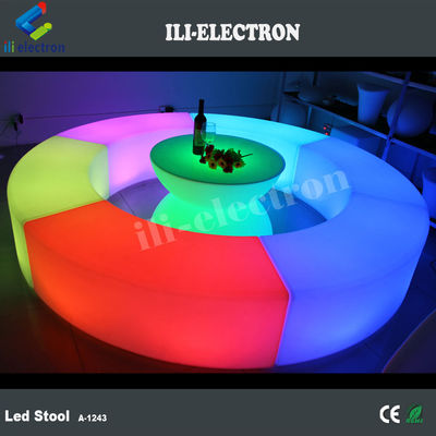 kontrol jarak jauh plastik transparan lampu ajaib LED kursi bangku