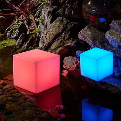 Remote Control LED Kubu Lampu Malam Terang Rgb Berubah Warna Baterai Isi ulang
